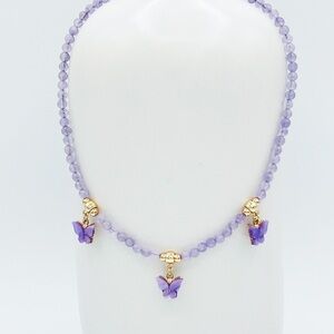 Delicate butterfly choker